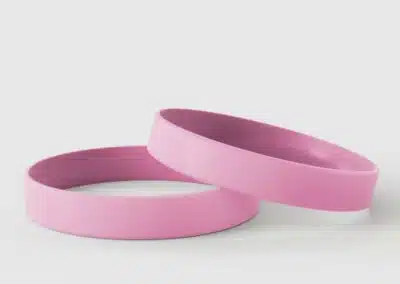 Plain Pink Silicone wristbands