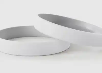 Plain White Silicone Wristbands