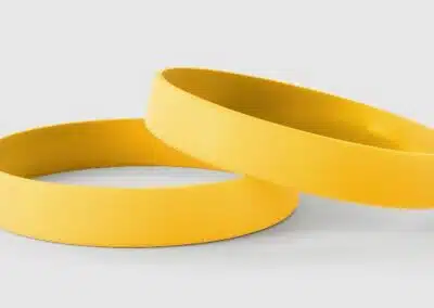 Plain Yellow Silicone Wristbands