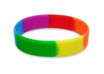 Rainbow Silicone Wristbands