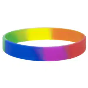 Rainbow Silicone Wristbands