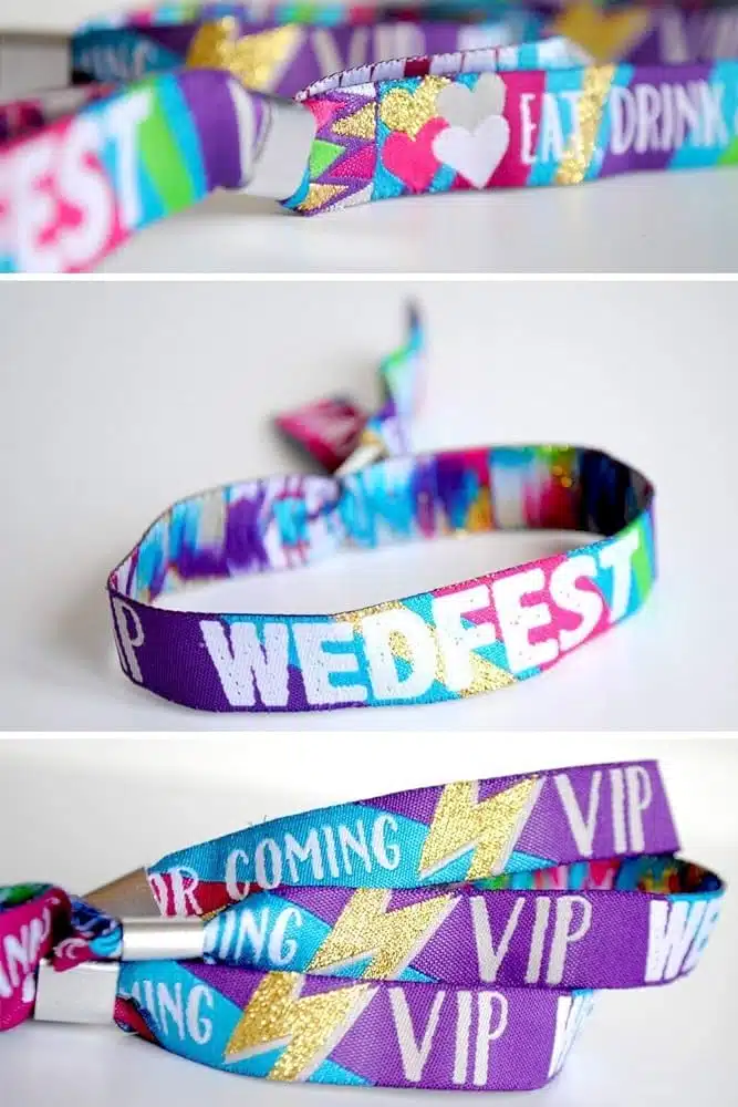 Wedding Wristbands Fabric